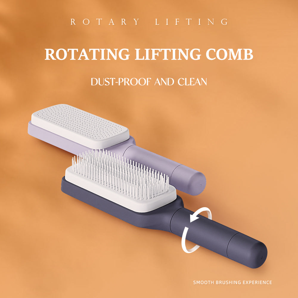 Self-Cleaning Rotating Lifting Comb