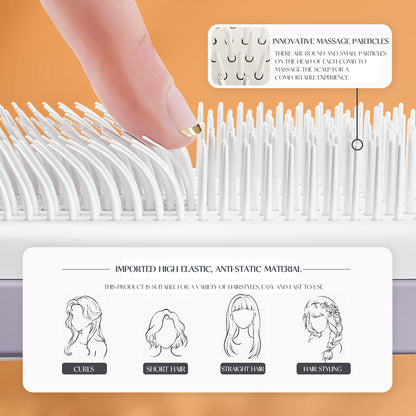 Self-Cleaning Rotating Lifting Comb