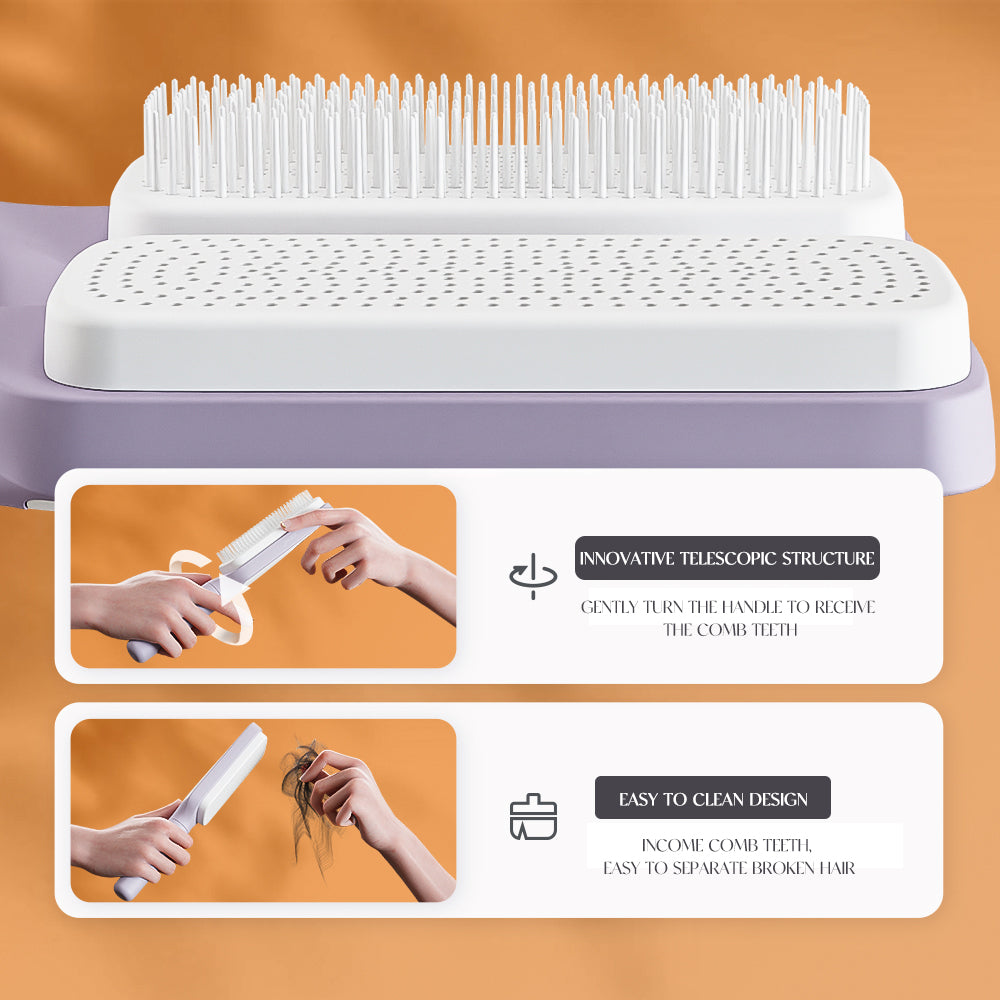 Self-Cleaning Rotating Lifting Comb