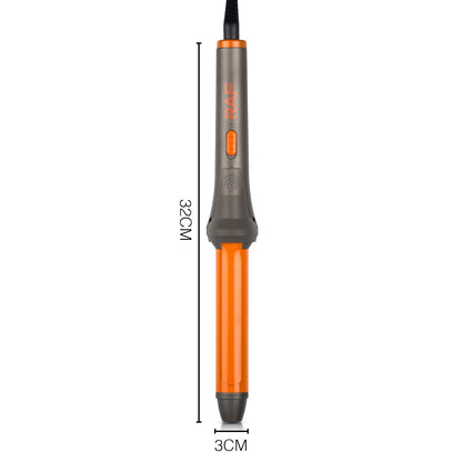 Close-up of 2 in 1 hair curler design and heating barrel