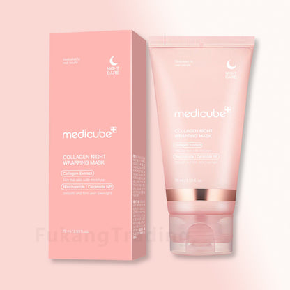 Medicube Collagen Night Wrap Mask Korean skincare treatment for skin elasticity and overnight moisture care