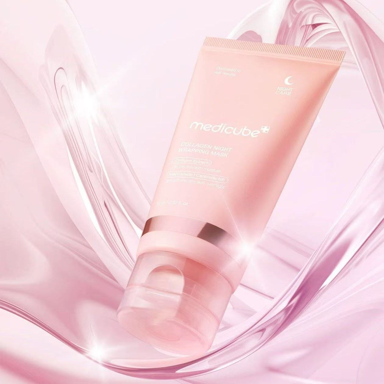 Medicube Collagen Night Wrap Mask overnight sleeping mask for firming, hydration, and glowing skin