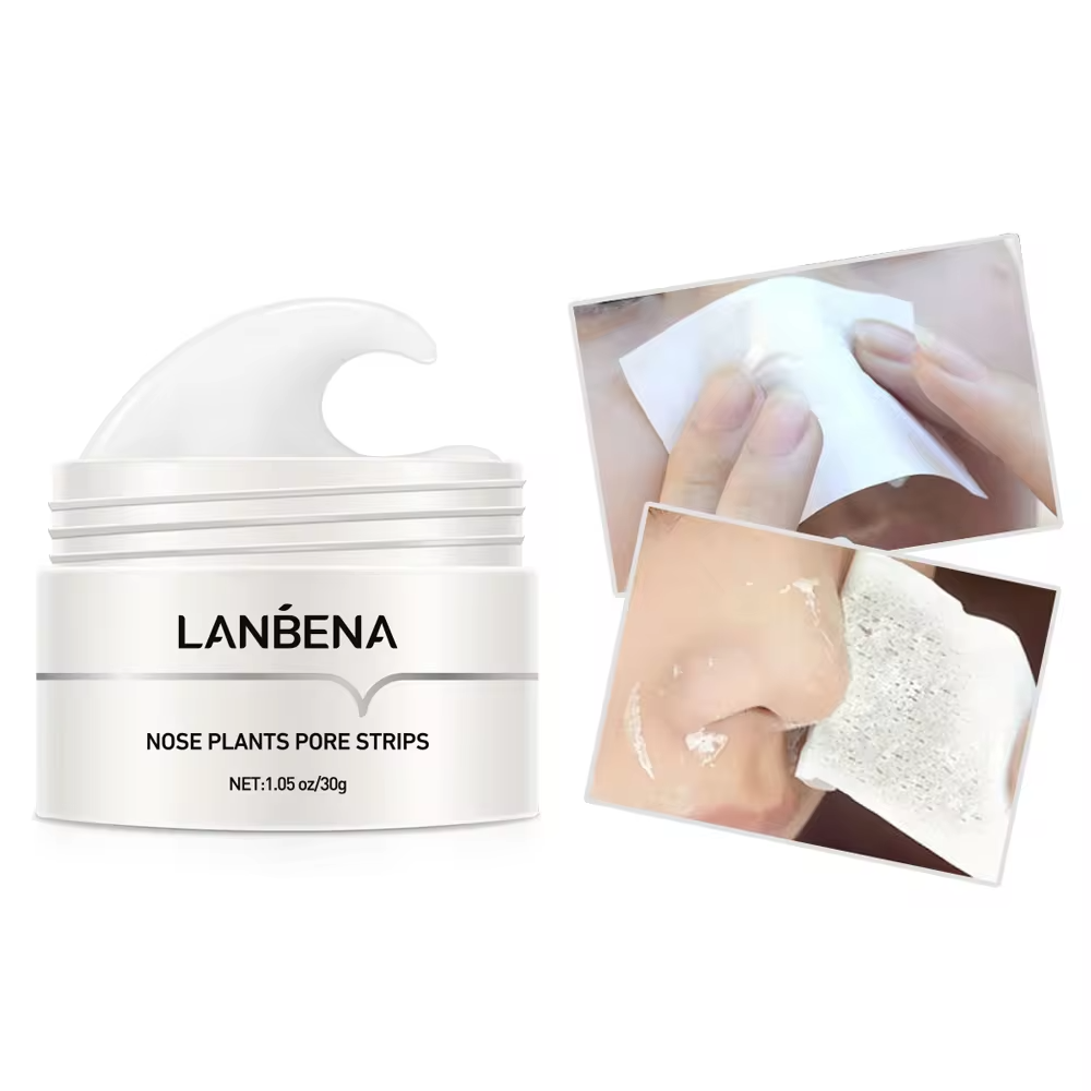 LANBENA Nose Pore Strips packaging for blackhead removal treatment