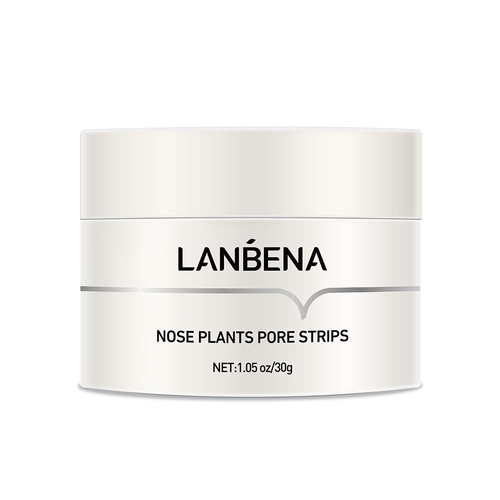 LANBENA Nose Pore Strips applied on nose to clean pores and remove blackheads